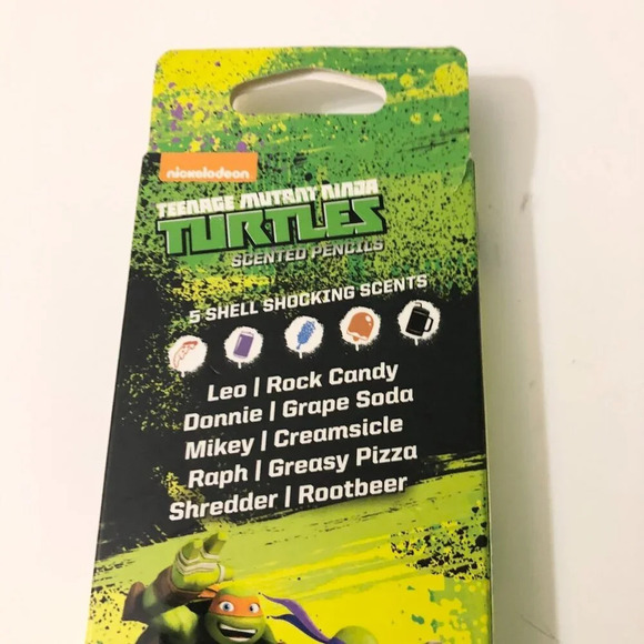 TMNT Ninja Turtles Coloured Scented Pencils 5 Pack - Picture 16 of 16